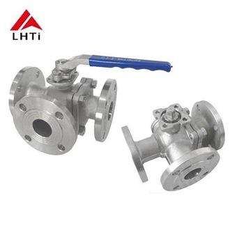 2-Piece Titanium Floating Ball Valve Ti Gr1 Gr2 ANSI Class 150 Class 300 Flanged End Connection For Acetic Acid Flow