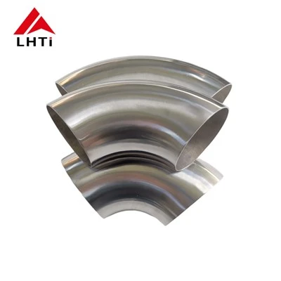 Long Radius Titanium Elbow 45 Degree / 90 Degree Titanium Pipe Elbow